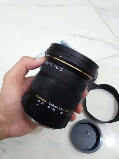 Sigma 17-50mm f/2.8 EX DC OS HSM Lens with Hoya ND x8 77mm