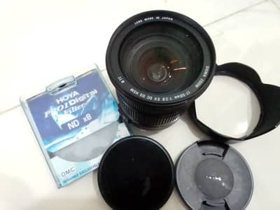 Sigma 17-50mm f/2.8 EX DC OS HSM Lens + Hoya ND filter x8 77mm