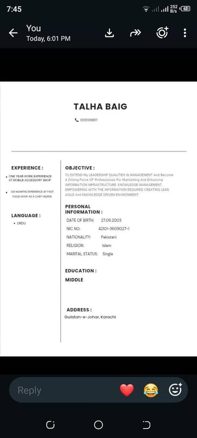 I need a Job