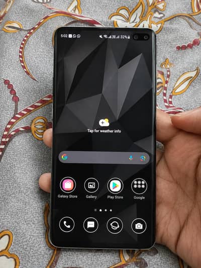 Samsung S10 Plus 0336(Official PTA)5550080 whatsap