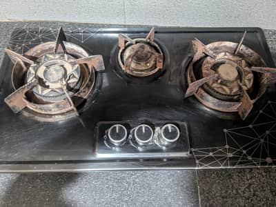 3 Burner Heavy Duty Gas Stove / Hob in Good Working Condition