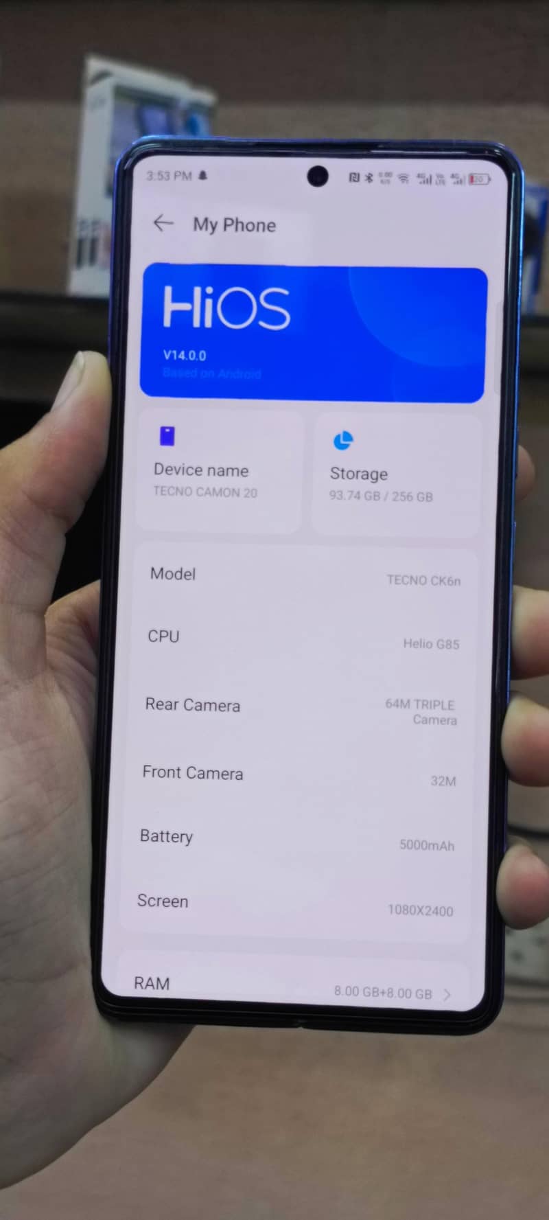 Tecno CAMON 20 5