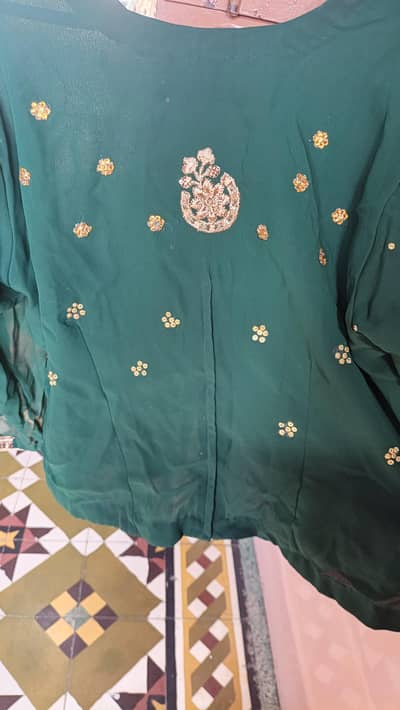Green lahnga kurti