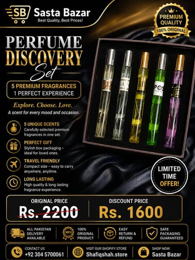 Mini Perfume Gift Set | Pocket Perfume for Men & Women | Long Lasting