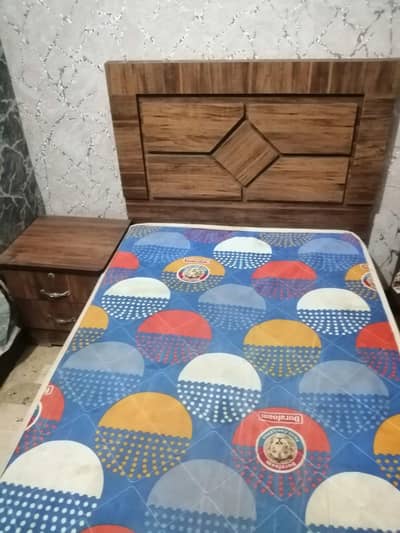 Single Wooden Bed