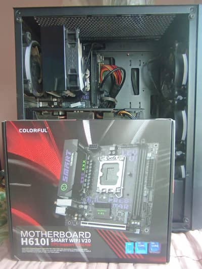 i5-12400F +H610 Smart Wifi V20 MINI ITX MOBO