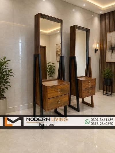 Beautiful Dressing Table 2 Storage Drawers With Mirror