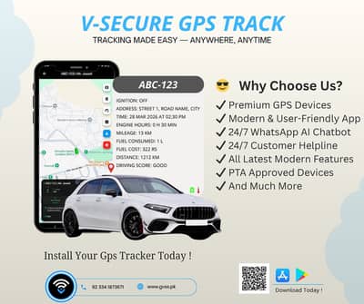 V Secure GPs trackers for your vehical Protection