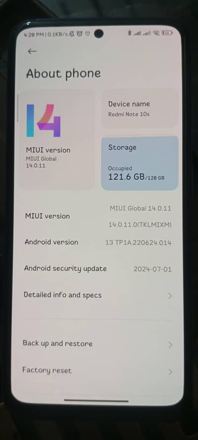 Xiaomi Redmi Note 10S
