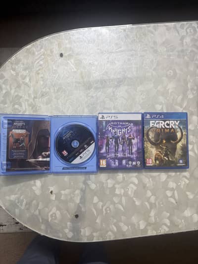Assasins creed mirage ghotam knights farcry primal ps4 ps5 cd games