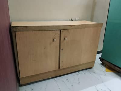 wooden storage cabinet