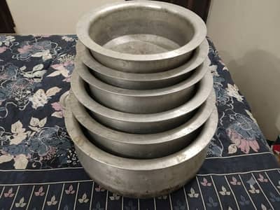 6 Heavy patela set with cover