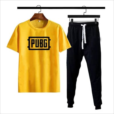 Stylish PUBG T-Shirt & Jogger Trouser Set – Casual Sportswear