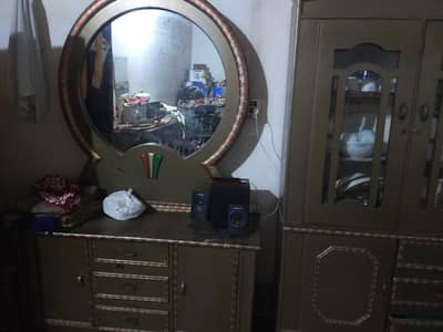 dressing table and showcase