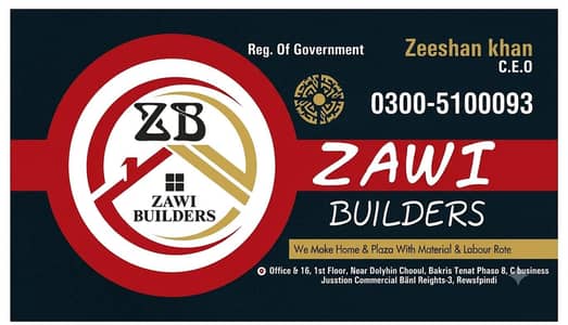 Aoa we deal home and plaza with material and labour rate