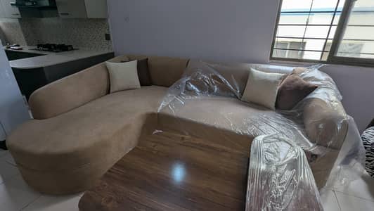 Modern 5-Seater L-Shape Sofa Set R. H. S for Sale (Brand New)