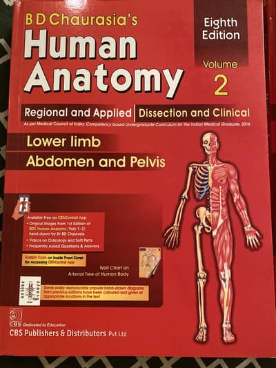 BD Chaurasia’s Human Anatomy Volume 2 (8th Edition)