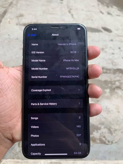 Apple iPhone XS Max 64GB Black | Non-PTA | Face ID & Cameras OK