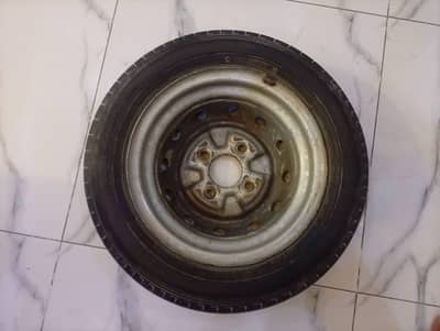 Daihatsu Cuore Genuine Rim with Yokohama tubeless tyre 12 inch 10/10