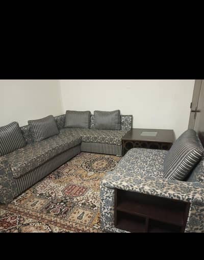 L shaped Sofa set.