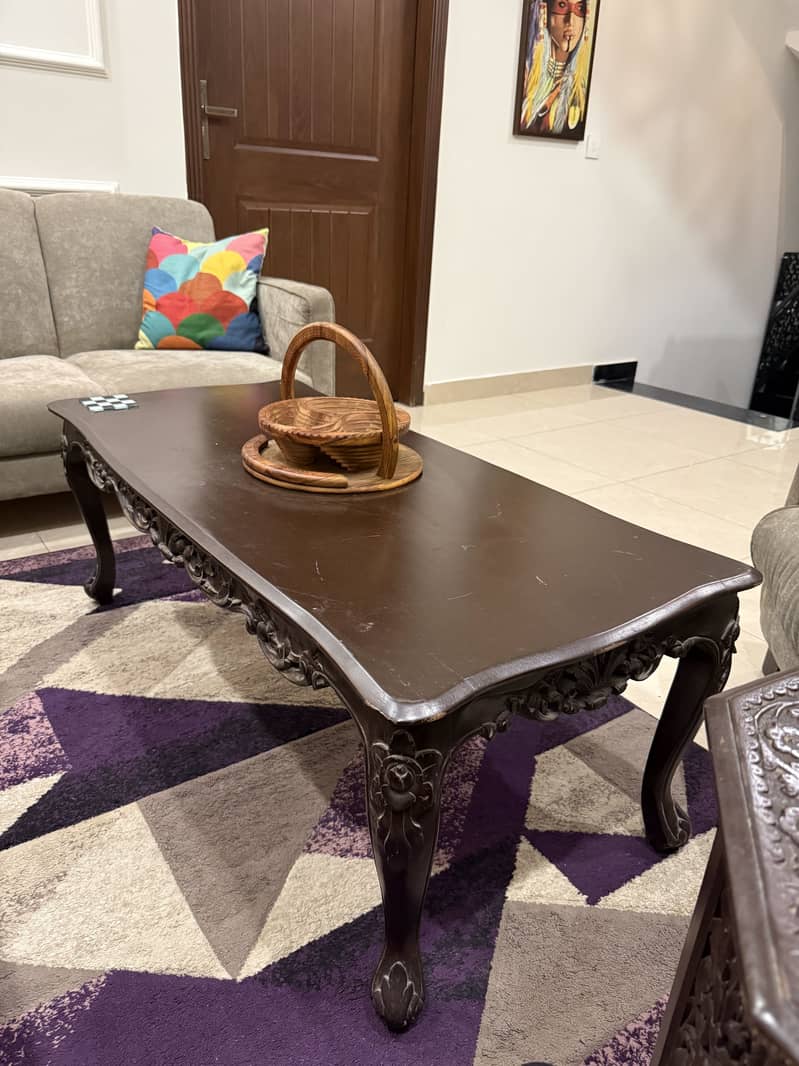 1 centre+1 side table Solid Sheesham wood Chinioti 1