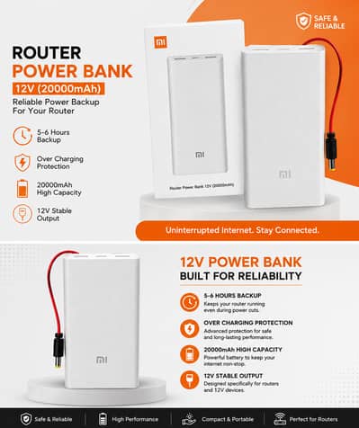 WiFi Router Power Bank 12v