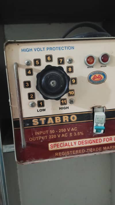 STABRO M-70 7000W Voltage Regulator – 100% Pure Copper