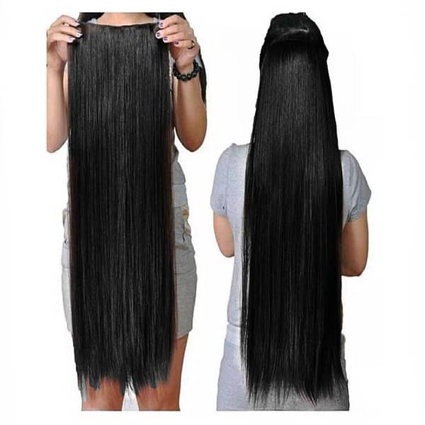 Hair Extension Black for Girls & Women, 27 Inches