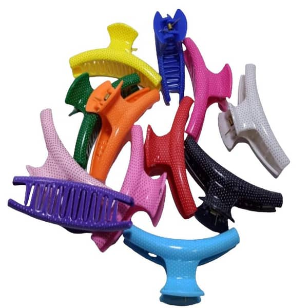 12 Pieces Big Plastic Hair Catcher Clips