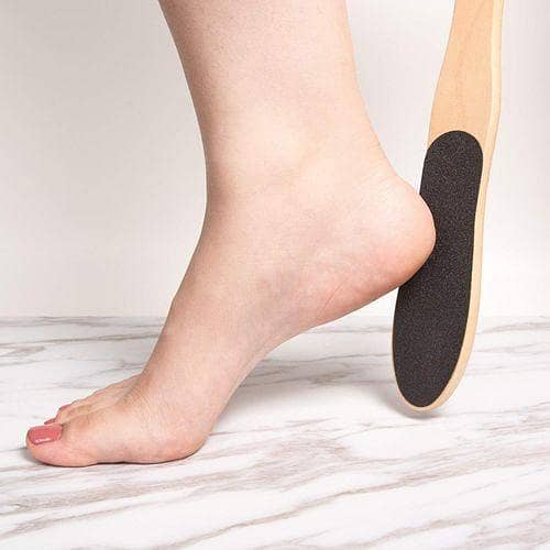 Wood Foot Filer, Smoother Feet and Callus Remover for Men and Women –Wood Handle.