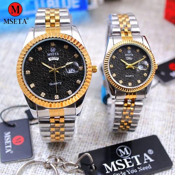 Stylish Couple watches for men's and women With BOX