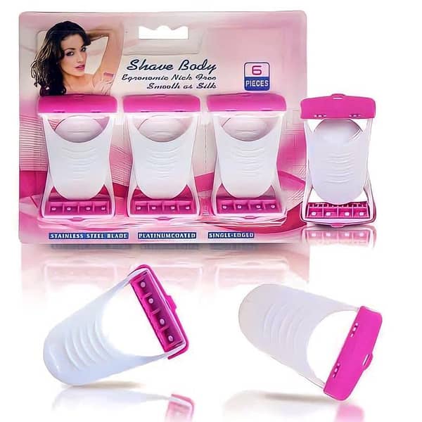 6pcs Women Skin Razor Kit for Body, Armpit, and Hair Removal