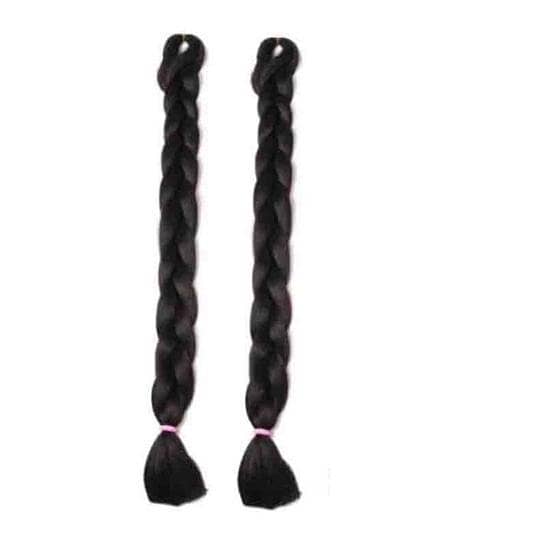 ( Pack of 2 ) Synthetic Braided Hair Extensions for Women — Natural Color