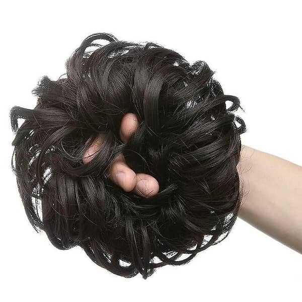 (Pack of 2) Synthetic Hair Bun Extension Messy Scrunchies for Women