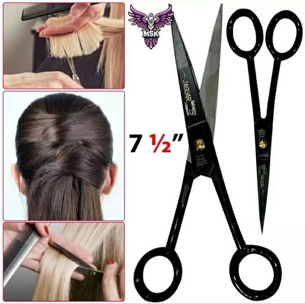 JAGUAR Professional Scissor 7 with Rubber-Coated Black Handle