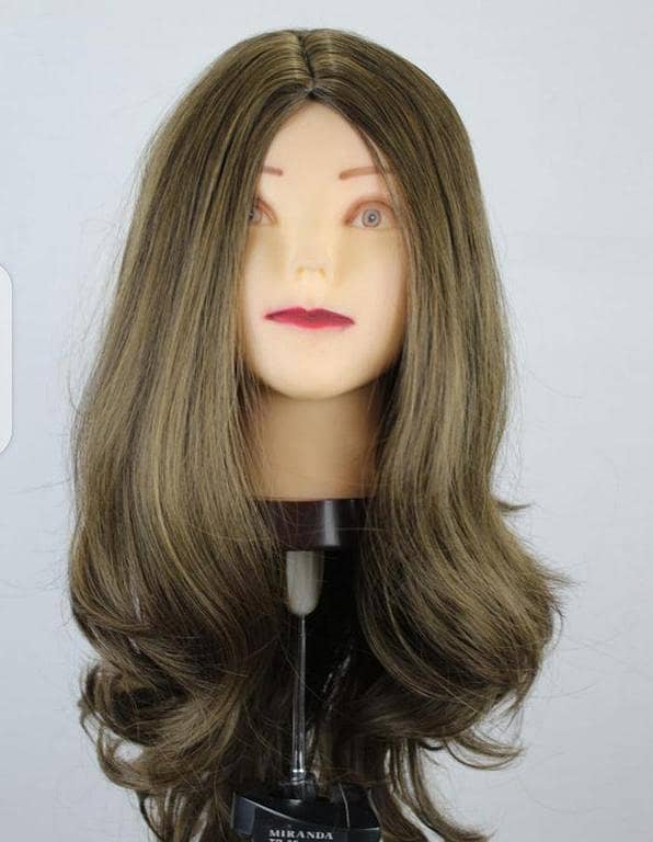 Ash Blonde Wavy Hair Wig