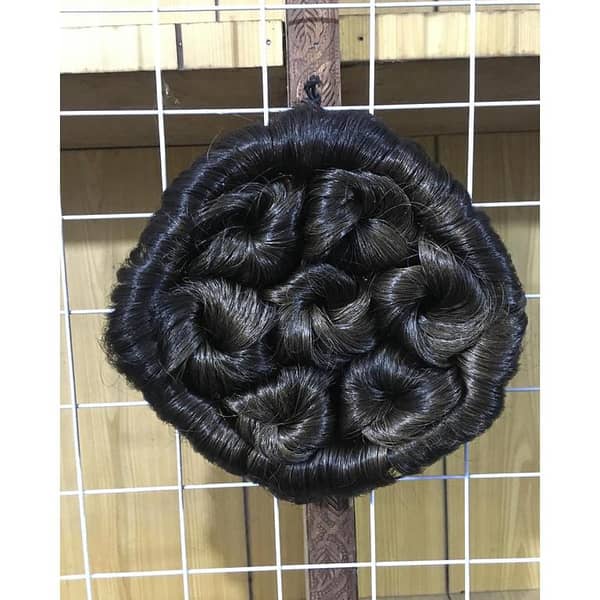 7 Star Jura Extension Dark Brown Synthetic Chignon for Women