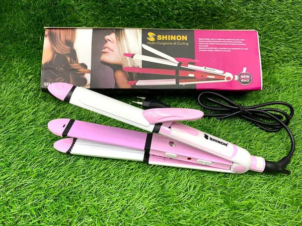 Shinon 3-in-1 Hair Straightener, Curler and Crimper for Girls