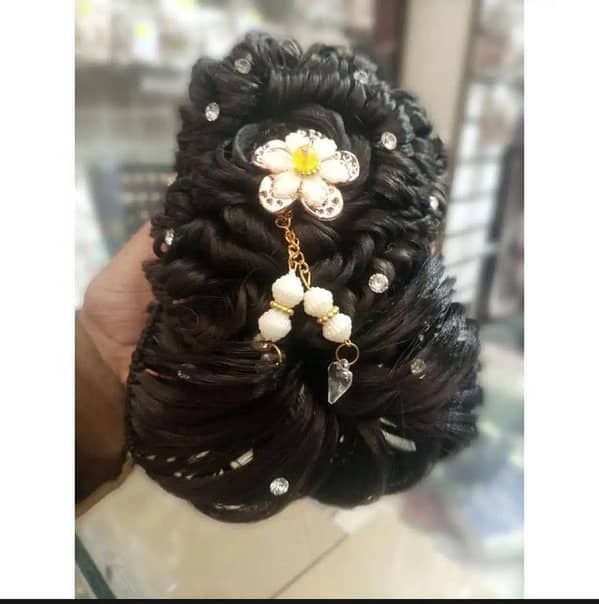 elegany Hair Juda Hair Catcher for Girls, Natural Brown