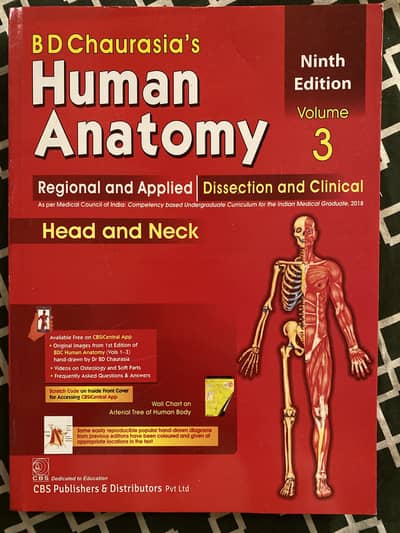 BD Chaurasia’s Human Anatomy Volume 3 ( 9th edition)