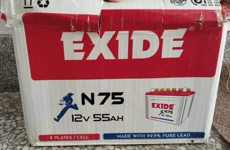Excide N75,12 V,55AH