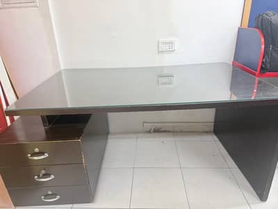 Boss Table and Cabinet. k