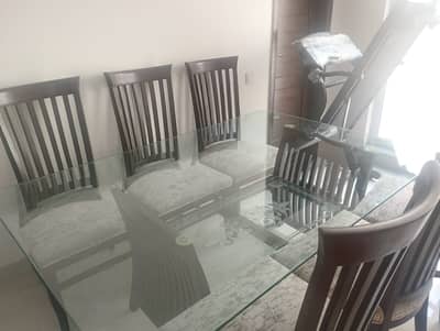 Premium Sheesham Wood Dining Set – 6 Chairs