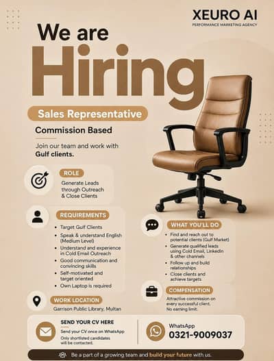 Sale Execuative Sals Executive Required | Commission Based | Multansal