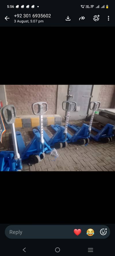 Bismon hand pallet truck recondition