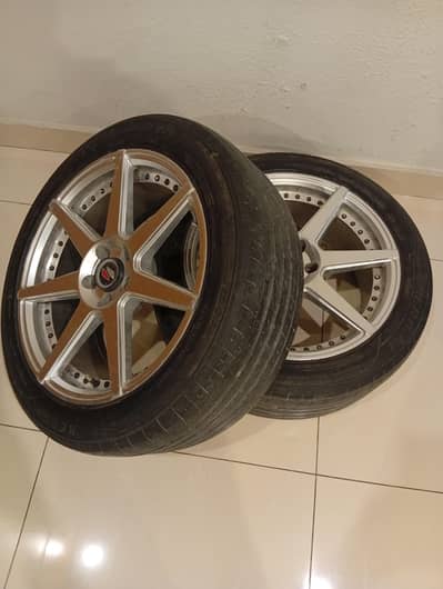 17 inch rims with tyres 100pcd 7.5j All