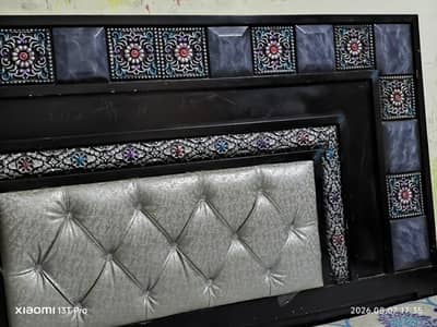 Deco bed, dressing table and side tables