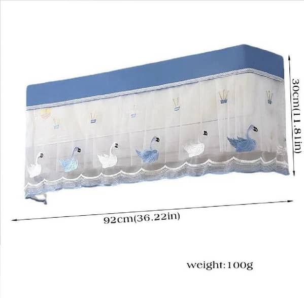 Transparent AC Cover Inner 1 Ton / 1.5 Ton Double-Layer Dust-Proof Waterproof Cover for Indoor Air Conditioners