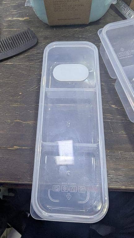Plastic Storage Box 3 Portion and 6 Portion Multipurpose Organizer Box Kitchen Snack Storage Container Limited Stock