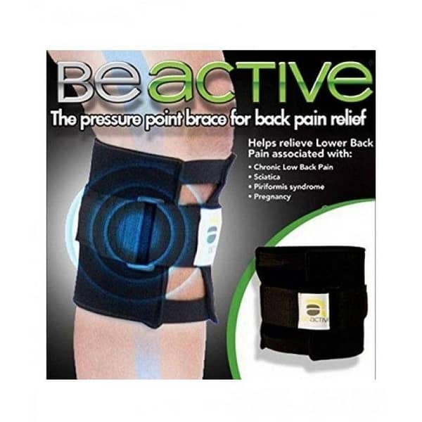 Beactive Pressure Point Brace Back Pain Acupressure Sciatic Nerve Be Active Elbow Knee LEG Pad